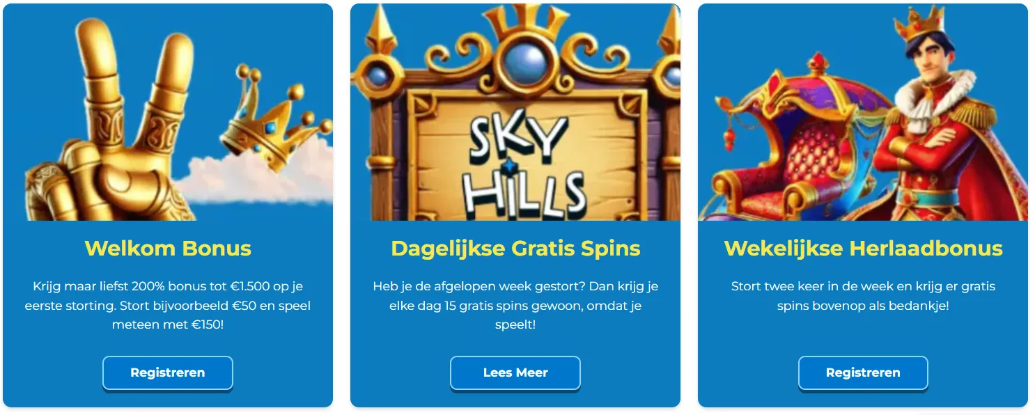 SkyHills Casino voor mobiel spelen op smartphones en tablets image 3